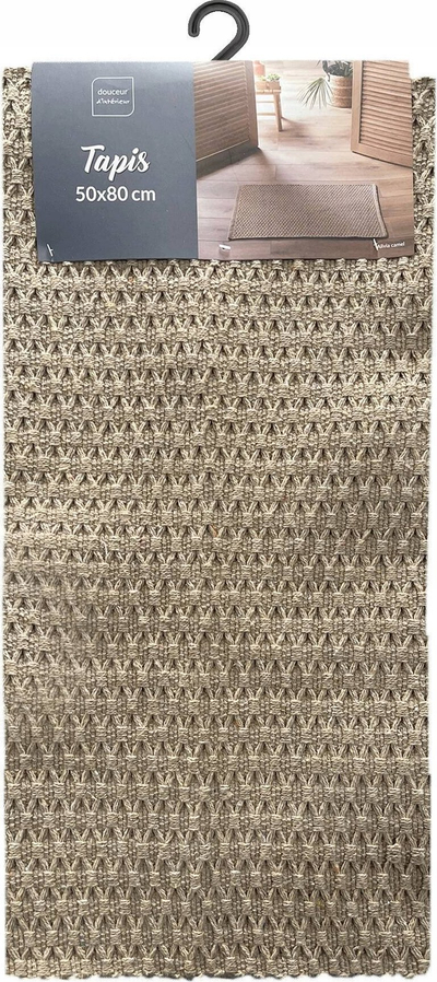 Tapet Douceur d'intérieur Woven Rug ALIVIA, 50 x 80 cm, pambuk, bezhë