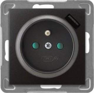 Prizë murale Ospel Impresja 2P+0, me USB, antracit