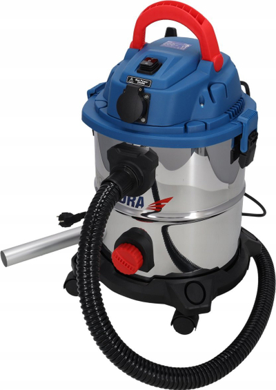 Fshesë industriale Dedra DED6597, 1600W, depozitë inoksi, e zezë
