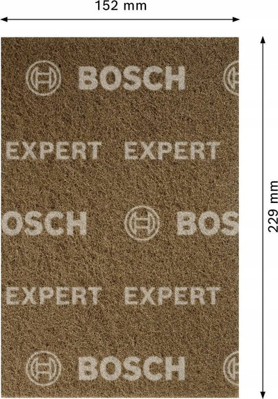 Sfungjer lëmimi Bosch Fiber Expert N880 HP, 152 x 229mm, trashë, gri