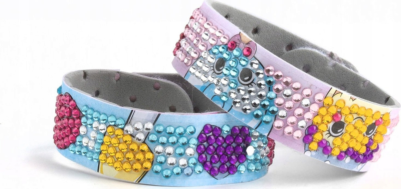 Set kreativ byzylykësh Derform Sweet KIDEA Diamond Bracelets, 6 ngjyra, madhësi universale, shumëngjyrësh