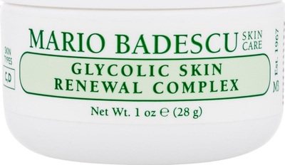 Krem për fytyrë Mario Badescu Glycolic Skin Renewal Complex, 29ml, për lëkurë të thatë dhe të përzier, i bardhë