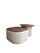 Set tavolinë dhe karrige furnished Donito, të bardha/kaftë