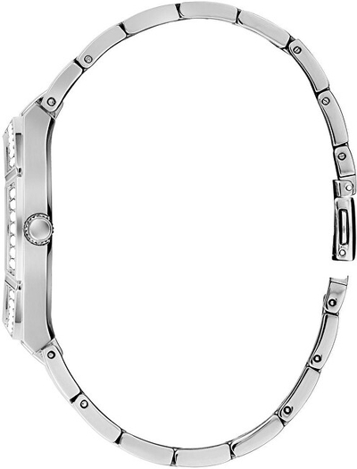 Ora Guess GW0033L7, për femra, e argjendtë