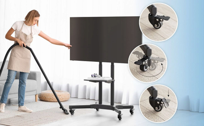 Stendë TV mobile ONKRON, për 32" 65", kapacitet 45 kg, VESA 100x100