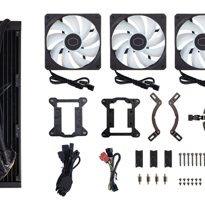 Ftohës me ujë Cooler Master MasterLiquid 360L Core ARGB, 12 cm, i zi