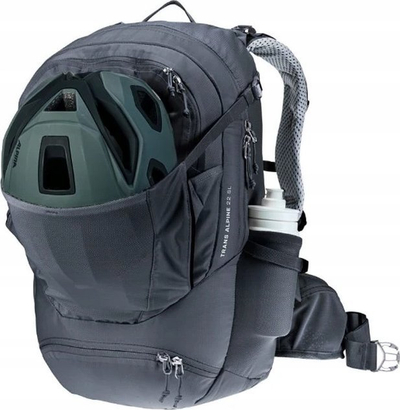 Çantë shpine Deuter Trans Alpine 22 SL, 22L, me sistem Airstripes, me ngjyrë të zezë