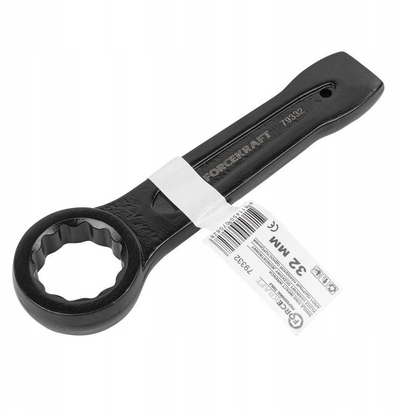 Çelës goditës unazor Forcekraft FK-79332, 32mm, çelik, i zi