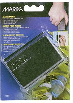 Pastrues magnetik për akuarium Hagen Marina Magnetic Scraper Large, madhësi e madhe, për xhama të trashë, blu