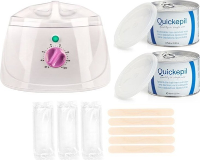 Set depilimi Quickepil Can, 400 ml, 150W, i bardhë