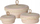 Set shporta me kapak Home Styling Collection, kashtë natyrale, x3, bezhë