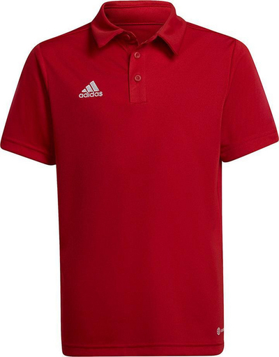 Bluzë polo për kalamaj adidas Entrada 22 Jr H57495, poliester 100%, e kuqe