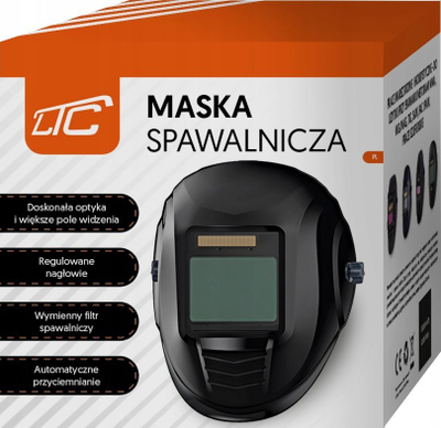 Helm automatik për saldim LTC PRO, errësim automatik, i zi