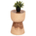 Stol Mamba HM9901.11, dru masiv Suar, 30x45 cm, natyral