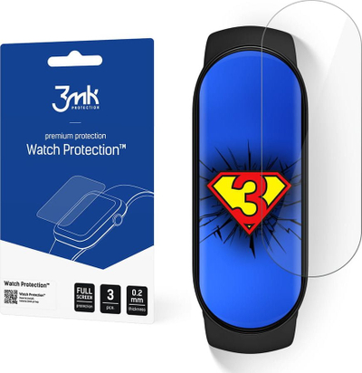 Folie mbrojtëse 3MK ARC për Xiaomi Mi Band 6, 3 copë, transparente
