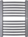 Radiator për banjo Instal-Projekt, 50 x 70 cm, i hirtë