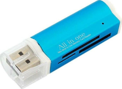 Lexues karte memorie APTE AK37E, USB, multi-format, blu