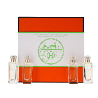 Set Eau de Toilette Hermes Mini, La Lagune, 7ml + La Cythere, 7ml + De Monsieur, 7ml + Sur Le Nil, 7ml