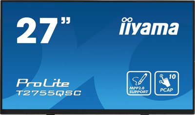 Monitor iiyama ProLite T2755QSC, 27", WQHD, me prekje, i zi