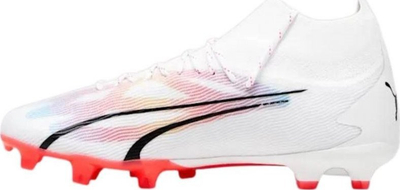 Këpucë futbolli Puma Ultra Pro FG/AG M 107422 01, për fusha të thata dhe bar artificial, t’barda me t’kuqe
