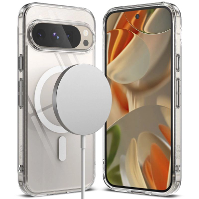 Kapak telefoni Ringke Fusion Magnetic, për Google Pixel 9 9 Pro, MagSafe, transparent