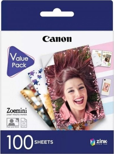 Letër fotografike Canon ZINK Paper ZP-2030, 5x7.6cm, 100 fletë