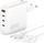 Полнач за ѕид 4smarts GaN Flex Pro, 3x USB C, 1.5m, бел