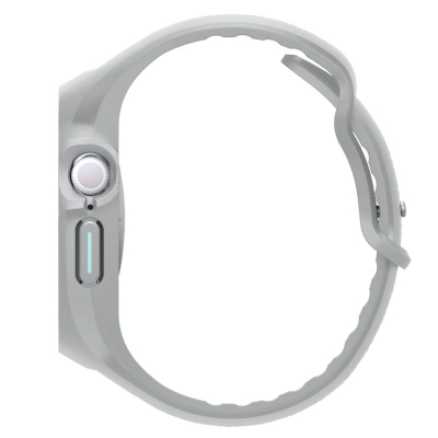 Rrip mbrojtës Spigen Liquid Air Pro për Apple Watch 10 46mm, silikon, gri