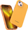 Mbrojtëse telefoni Choetech për iPhone 13, PC+TPU, MFM, portokalli
