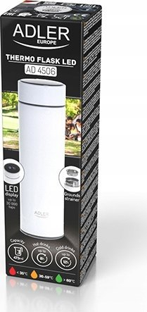 Termos Adler AD 4506, 473ml, ekran LED, i bardhë