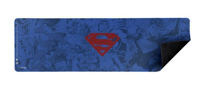 Подлога за глушец за гејминг Trust GXT 759SM XXL Superman, со прошиени рабови, против лизгање, сина