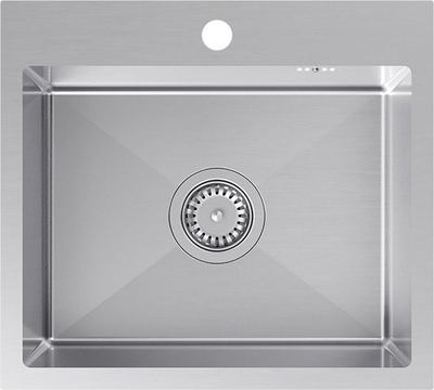 Lavaman kuzhine Luke Oceov, 50x45x20 cm, çelik inox, ngjyrë argjendtë
