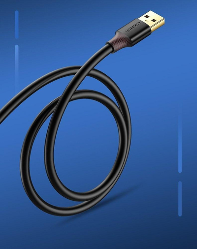 Kabllo USB në USB C Ugreen US184, USB 3.0, 1.5m, e zezë