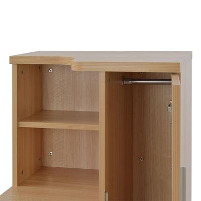 Dollap zyre Professional HM2052.01R, 60x46x120 cm, me bravë, ngjyrë ahu