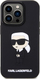 Mbulesë telefoni Karl Lagerfeld KLHCP14L3DRKINK, për iPhone 14 Pro, hardcase silikon TPU, e zezë