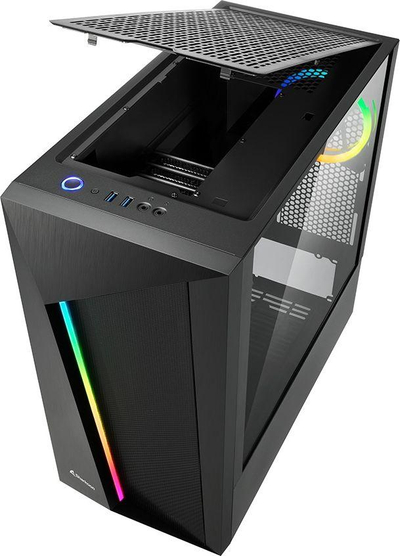 Kasë Sharkoon REV100 ARGB, Midi Tower
