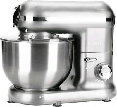 Mikser planetar Heinrichs HKM 5262, 1300W, tas 5.5L, argjendtë