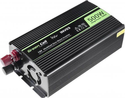 Автомобилски инвертер Green Cell 12V во 230V, 500W / 1000W