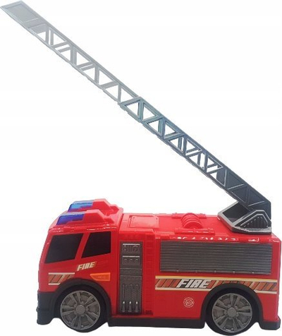 Kamion lodër zjarrfikse Teamsterz Mighty Machines Medium, me drita edhe zë, i kuq