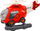 Lodër helikopter LEAN Toys, me vidhosje, i kuq