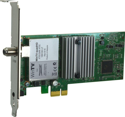 Kartë TV Hauppauge WinTV quadHD, tuner kuadruplë, PCIe, jeshile