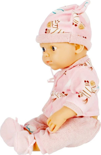 Kukull bebe Mega Creative 482468, 30 cm, trup i butë, rozë