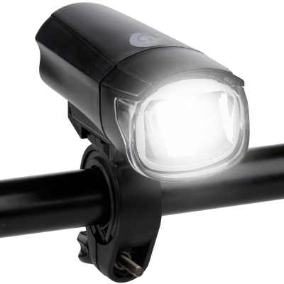 Dritë e përparme biçiklete Dunlop LED, montohet te timoni, e zezë