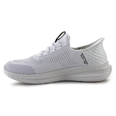 Патики Skechers Slade Quinto M 210810WHT, природна кожа, Memory Foam, бели