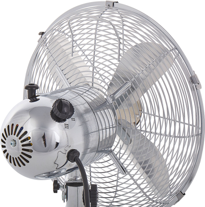 Ventilator tavoline Wensum Silver, 3 shpejtësi, metalik, ngjyrë argjendi