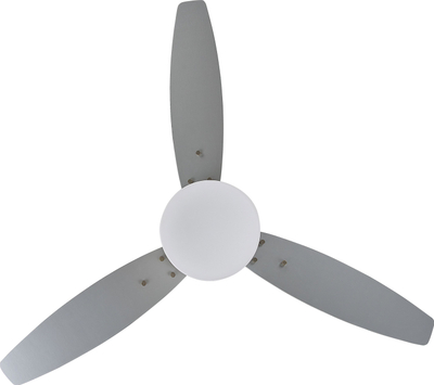 Ventilator tavani MLAVA Silver, me dritë, me pult, ngjyrë argjendi