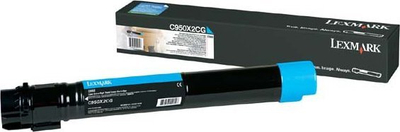 Toner Lexmark C950X2CG, cyan, 22k faqe, për C950de