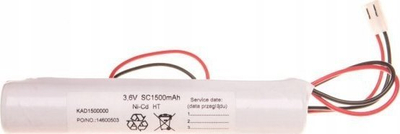 Pako baterie Awex B1, NiCd 3.6V, 1.5Ah, me konektor 3-pin