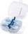 Set lugë edhe pirun për kalamaj BabyOno Be Active, ergonomik, 12m+, blu