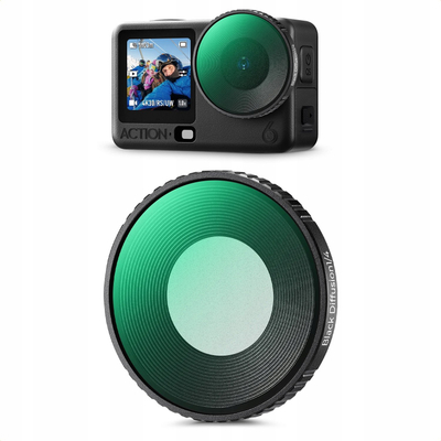Филтер за дифузија К&amp;F Concept Black Diffusion 1/4, за DJI Osmo Action 6, UHD, црн